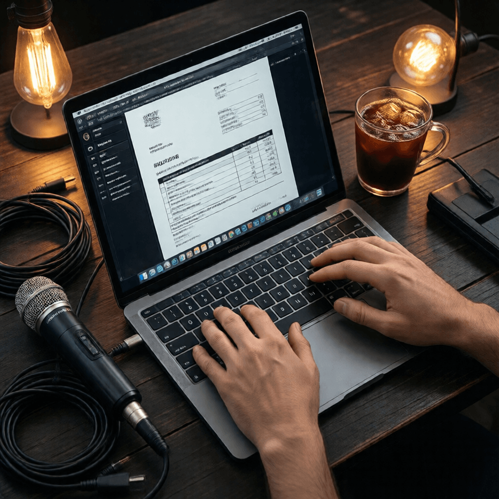 DJ Invoice Template — Free for Freelance DJs and Event Entertainment